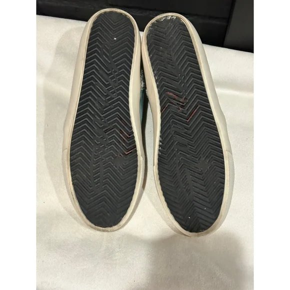 Women's Miracle Miles Sneakers Size 7 Green Silver Glitter High Top - Picture 8 of 8